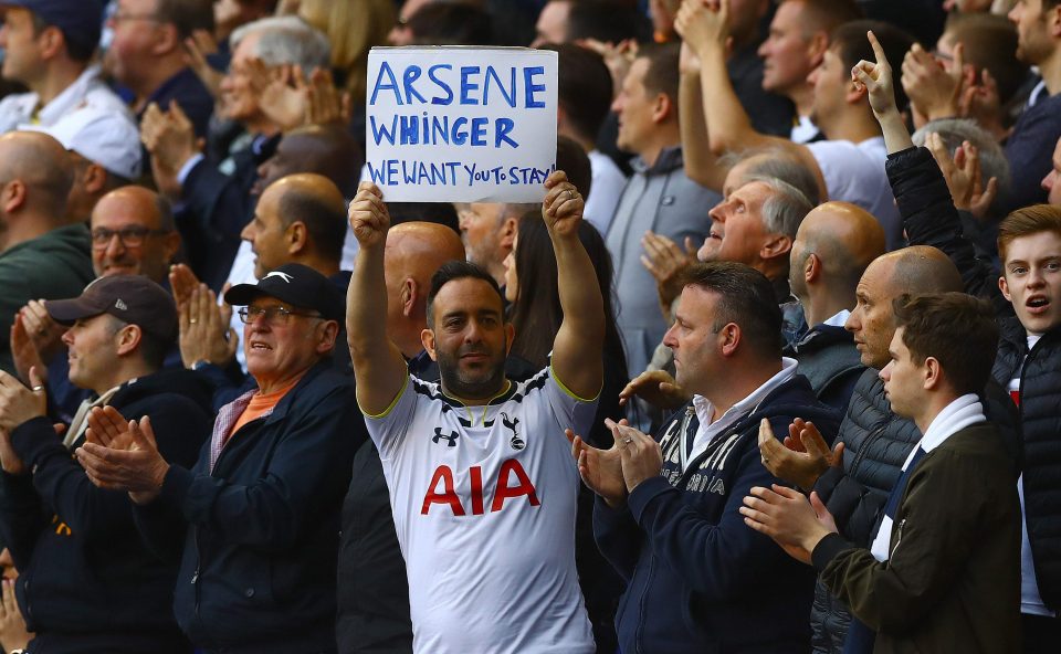 Have Fun With Wenger For Another Two Years' - Tottenham Fans Brutally Troll Arsenal For Winning The FA - To The Lane And Back