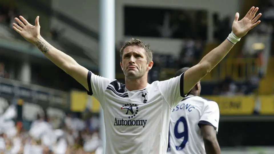 Robbie Keane while playing for Tottenham