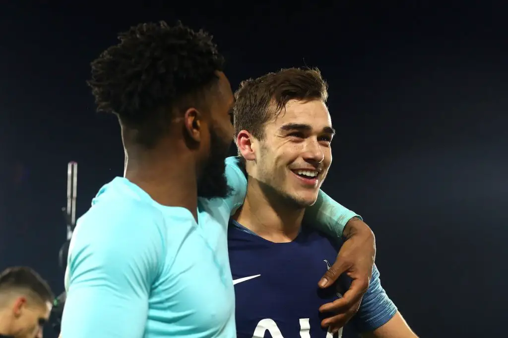 Harry Winks and Danny Rose of Tottenham