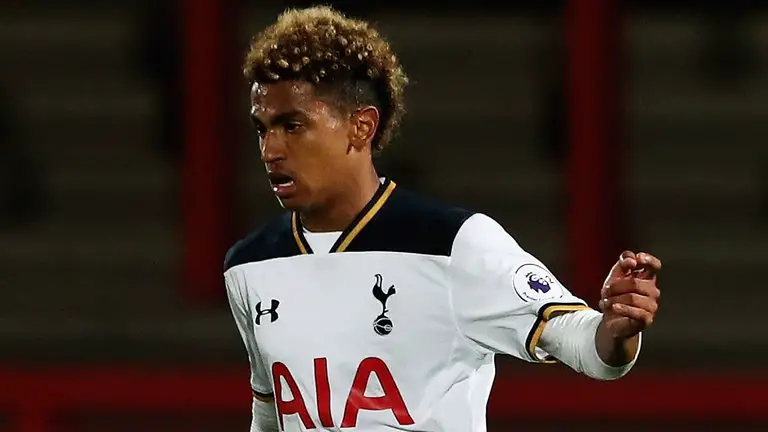 Marcus Edwards during his playing days at Tottenham Hotspur's youth team.
