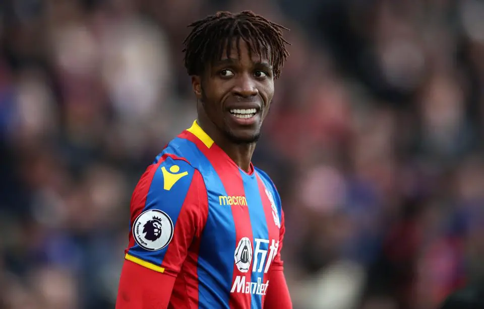 Wilfried Zaha has been linked with a move to Tottenham Hotspur.