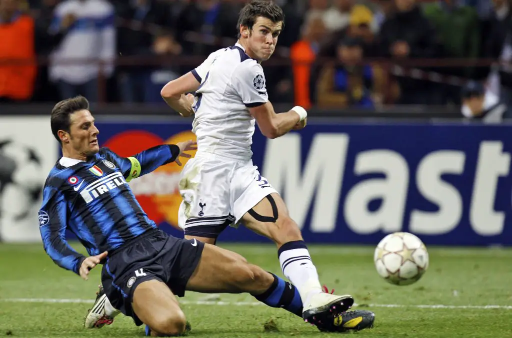 Gareth Bale in action for Spurs during his first spell at the club.