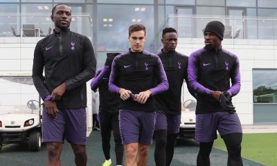 Tottenham players training