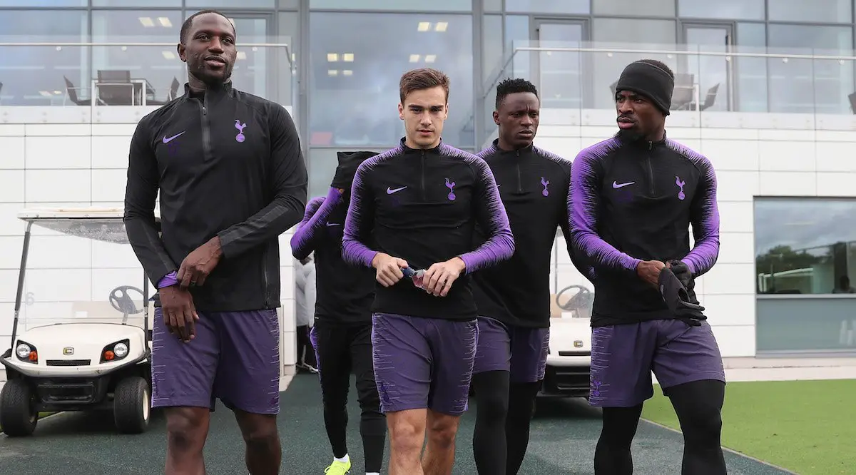Tottenham players training