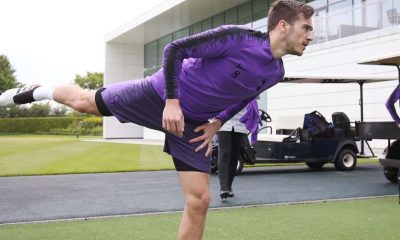 Harry Winks in Tottenham Hotspur training.