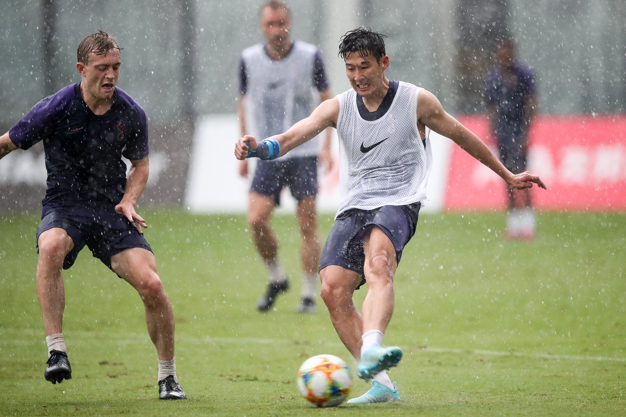 Son Heung-min in training.
