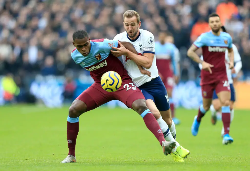Issa Diop in action against Tottenham