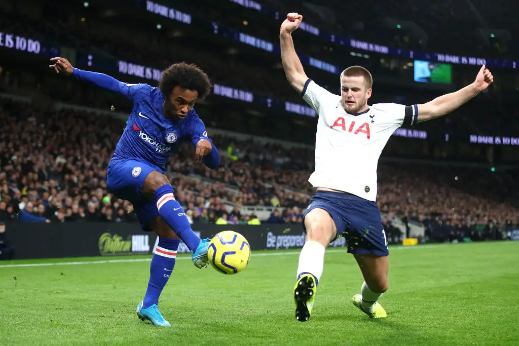 Willian in action against Tottenham Hotspur