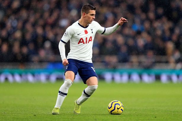 Giovani Lo Celso in action for Spurs.