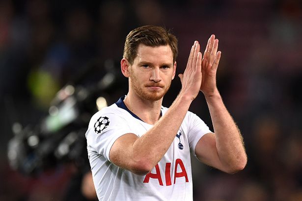 Jan Vertonghen is out of contract in the summer