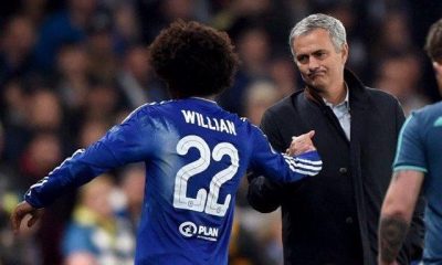 Jose Mourinho and Willian worked together at Chelsea