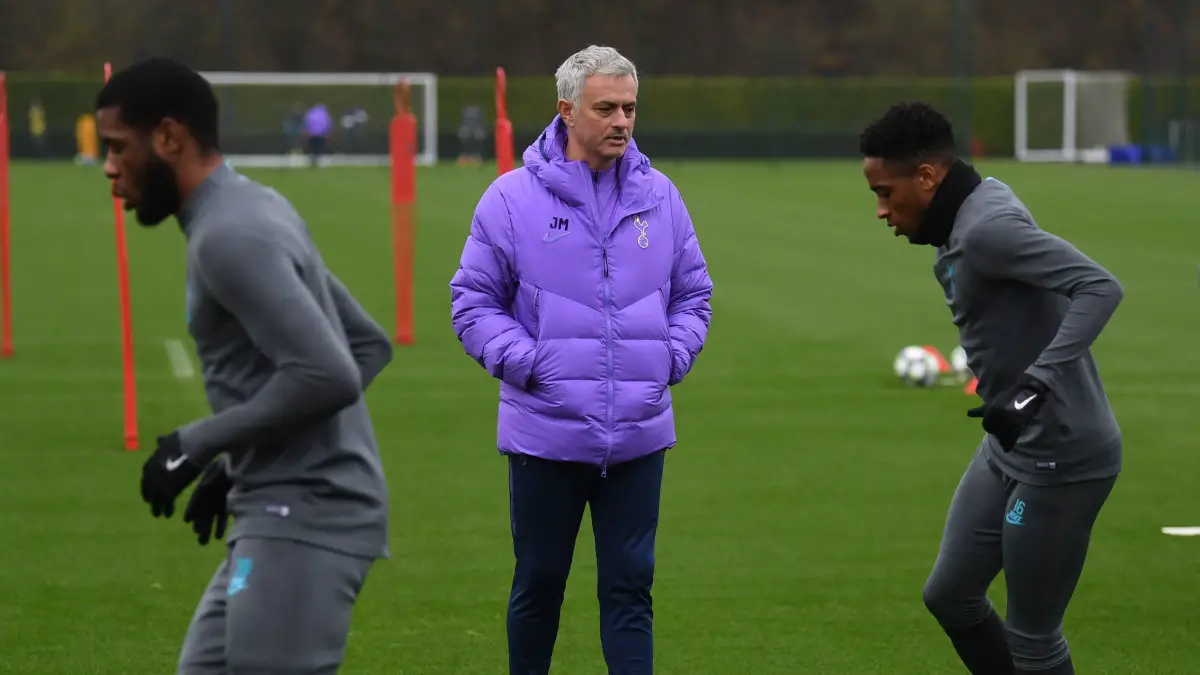 Jose Mourinho Tottenham Hotspur Training