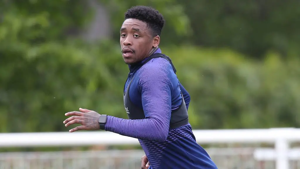 Steven Bergwijn in Tottenham training session.