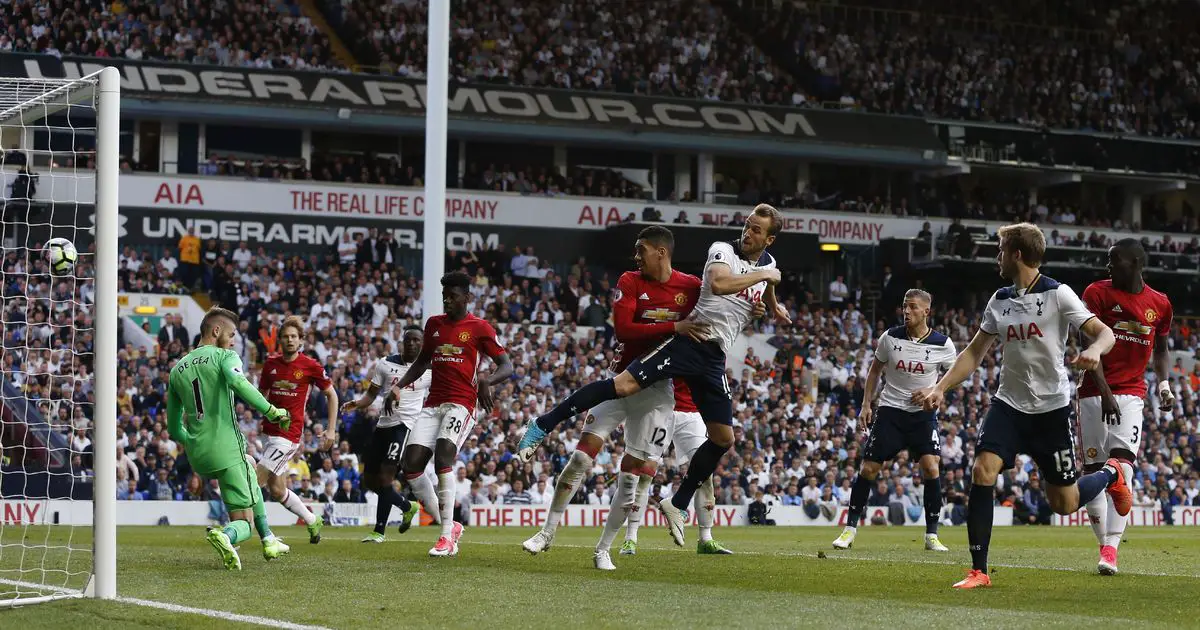 Jon Moss officiated Tottenham's 2-1 win over Man United in the last game at White Hart Lane