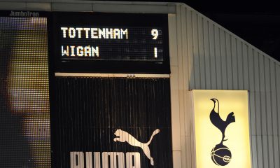 Tottenham beat Wigan Athletic 9-1 eleven years ago today. (GETTY Images)