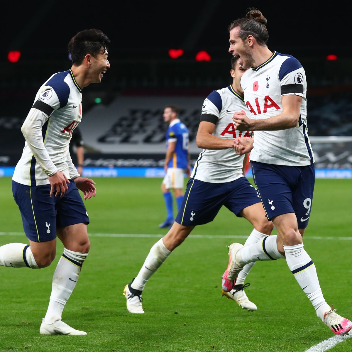 Tottenham Hotspur star Gareth Bale was pictured making fun of teammate Son Heung-Min with a reference to Liverpool keeper Loris Karius.