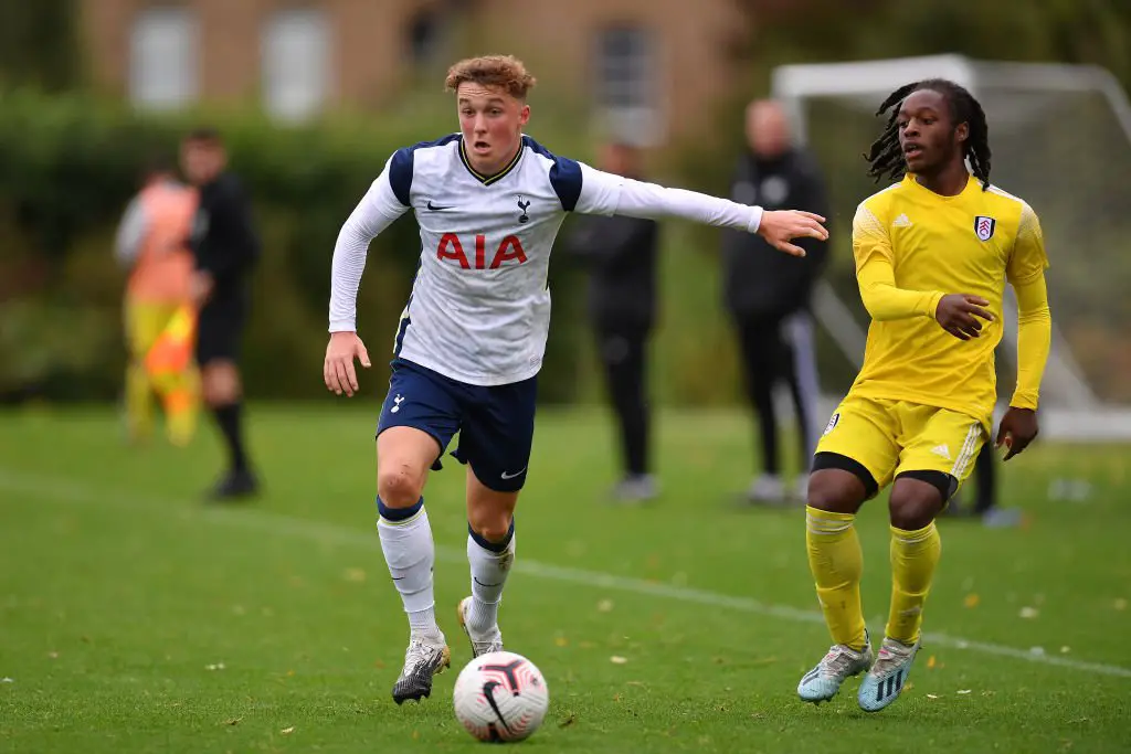 Tottenham Hotspur prospect Alfie Devine is training with Gareth Southgate's England squad. 