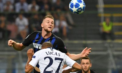 Milan Skriniar in action against Tottenham. (GETTY Images)