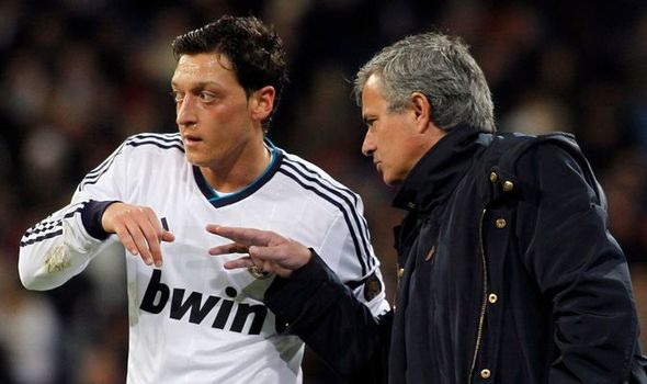 Jose Mourinho and Mesut Ozil worked together at Real Madrid