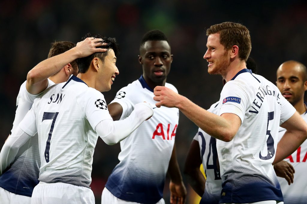 Jan Vertonghen was the hero when Spurs beat Borussia Dortmund in the round-of-16 first-leg tie in 2019. (GETTY Images)