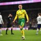 Max Aarons in action for Norwich City against Tottenham Hotspur. (GETTY Images)