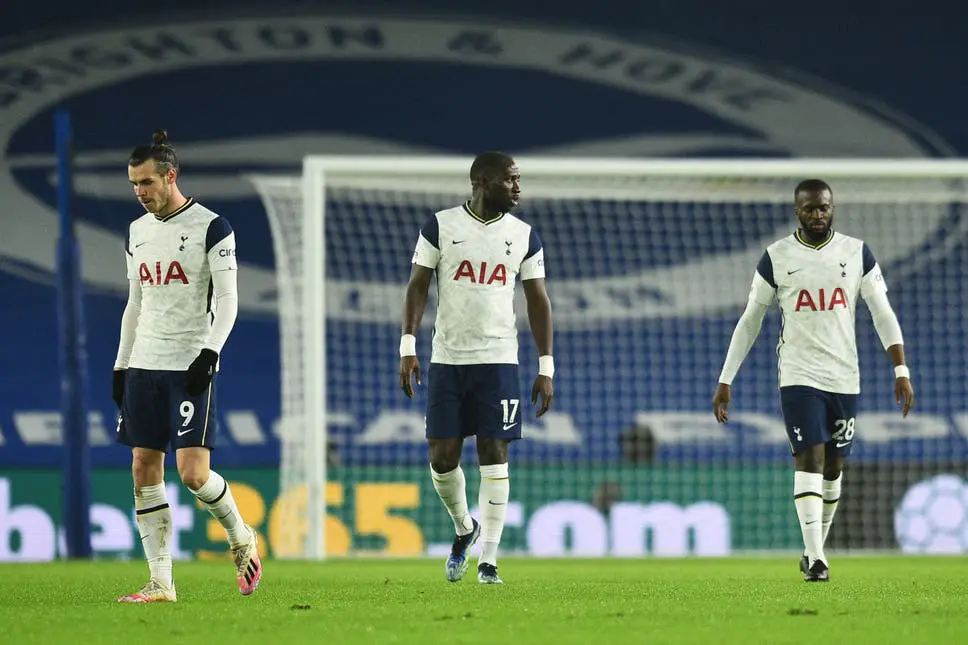 Tottenham suffered a shock loss to Brighton