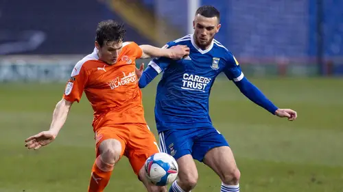 Troy Parrott made his debut for Ipswich against Blackpool