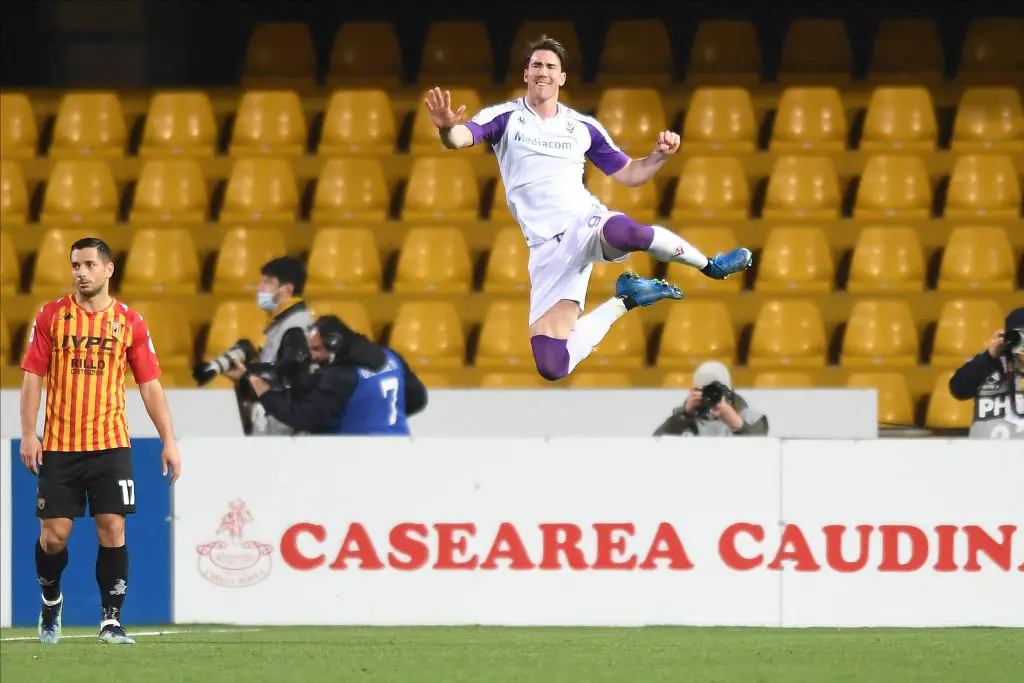 Fiorentina striker Dusan Vlahovic is a transfer target for Tottenham Hotspur, Arsenal and Juventus. 