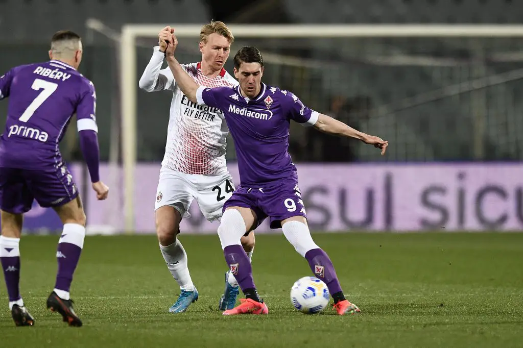 Dusan Vlahovic is a superstar for Fiorentina in Serie A. (Matteo Papini/PA/LiveMedia)
