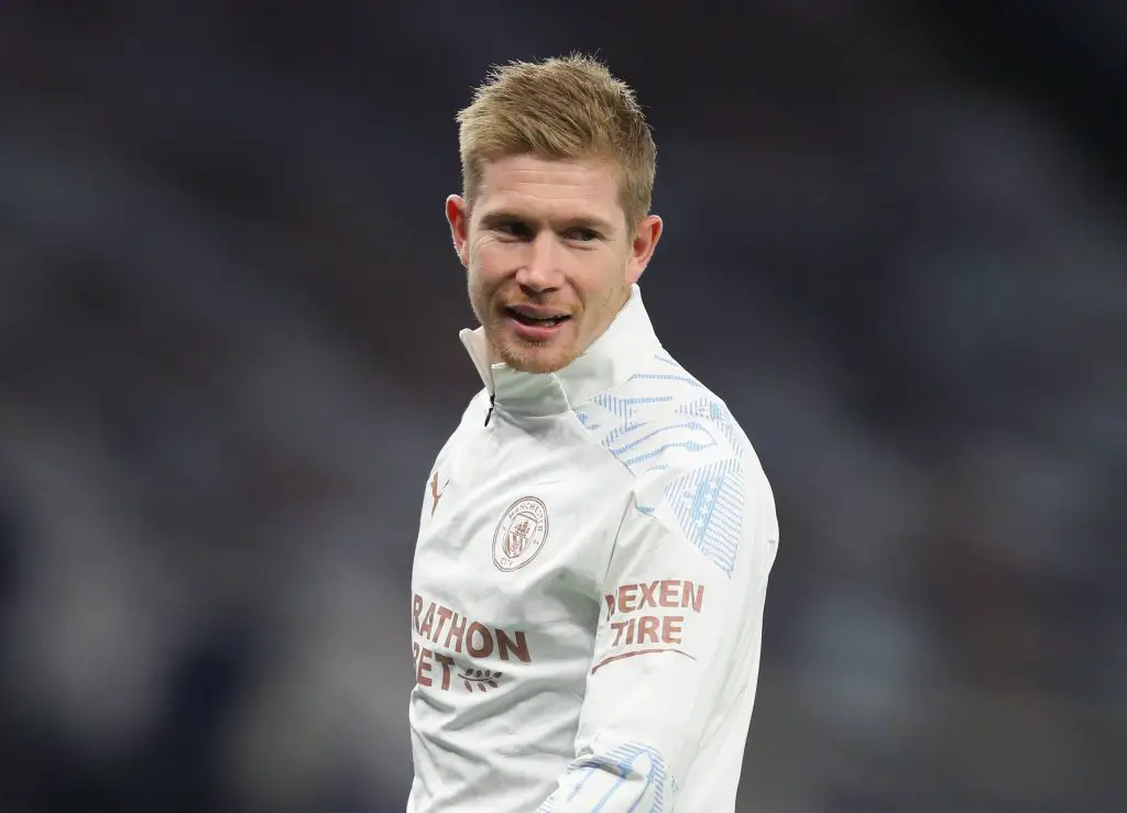 Kevin De Bruyne was out of action right from the start of the season