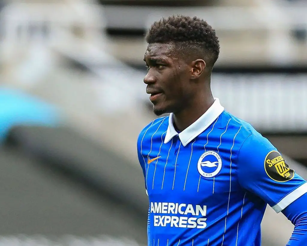 Yves Bissouma in action for Brighton and Hove Albion. (imago Images)