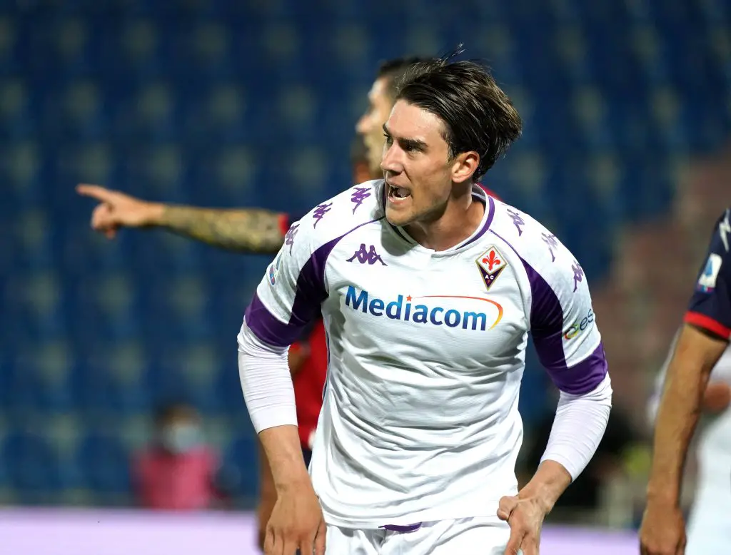 Dusan Vlahovic has scored 6 goals in 7 games for Fiorentina this season. (imago Images)