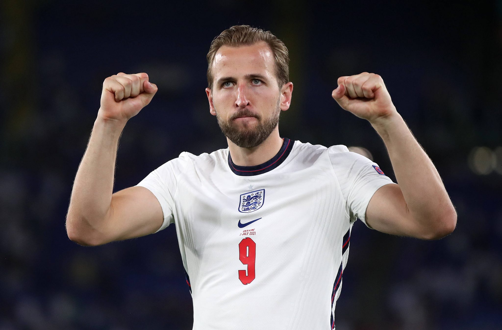  Harry Kane celebrates scoring a brilliant curved shot against Arsenal in 2016.