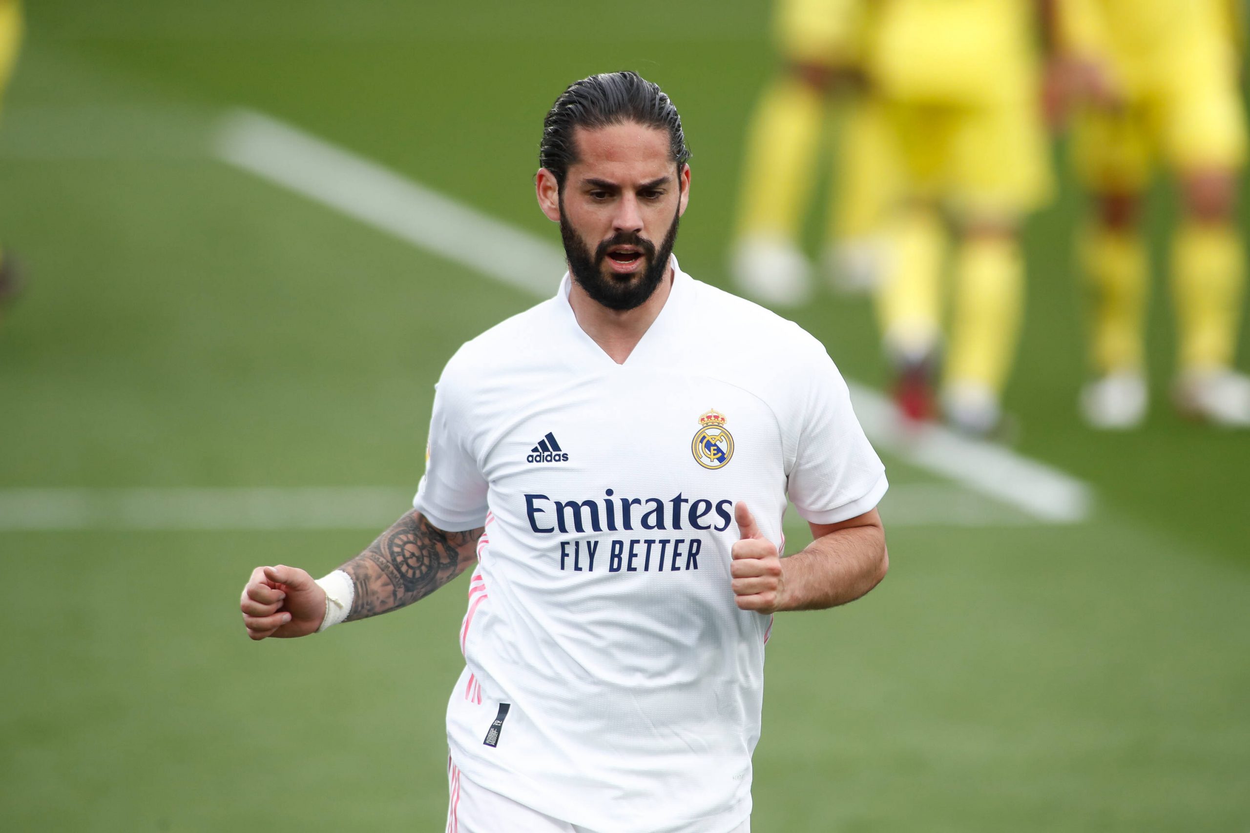 Real Madrid star, Isco, in action.
