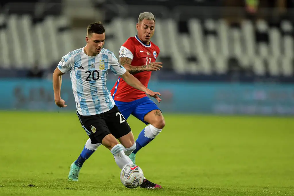 Giovani Lo Celso in action for Argentina.