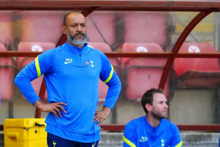 Nuno Espirito Santo reacts as Tottenham Hotspur lose to Man United