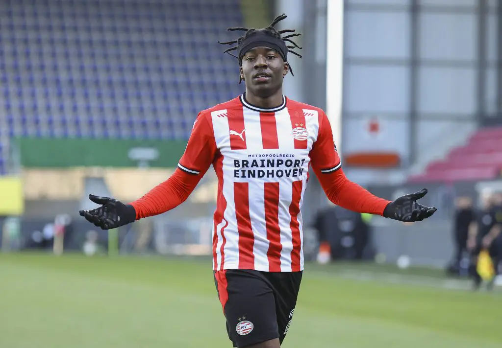 Tottenham Hotspur, Leicester, Wolves want Noni Madueke of PSV Eindhoven. (imago Images)