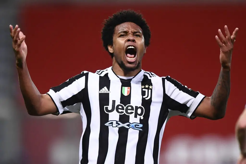 Weston McKennie in action for Juventus.