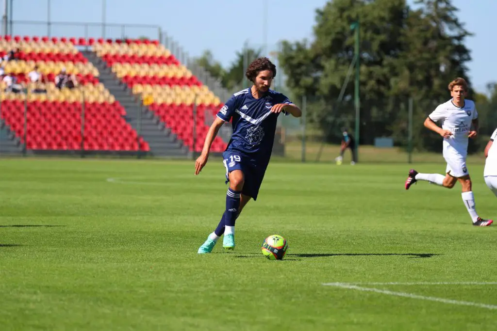 Yacine Adli Girondins de Bordeaux FOOTBALL : Stade Malherbe Caen vs Girondins Bordeaux - Challenge Emiliano Sala - 18/07/2021 KevinDomas/Panoramic PUBLICATIONxNOTxINxFRAxITAxBEL