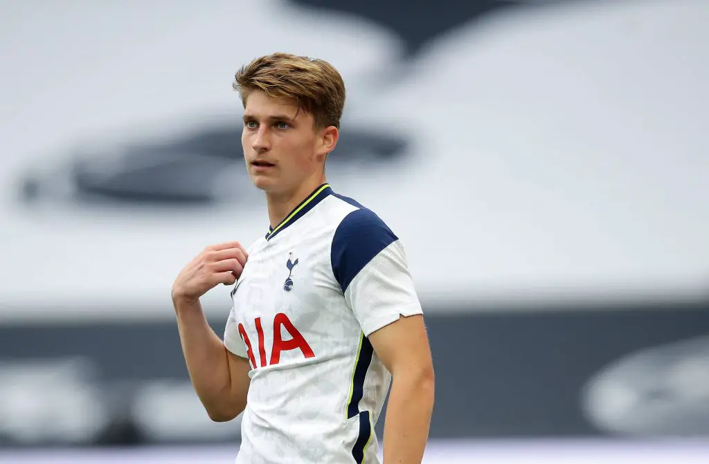 Tottenham s Dennis Cirkin during the Pre Season Friendly match at the Tottenham Hotspur Stadium, London. Picture date: 29th August 2020. Picture credit should read: David Klein/Sportimage PUBLICATIONxNOTxINxUK SPI-0637-0057