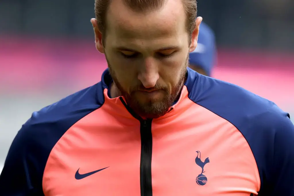 Harry Kane in action for Tottenham Hotspur.