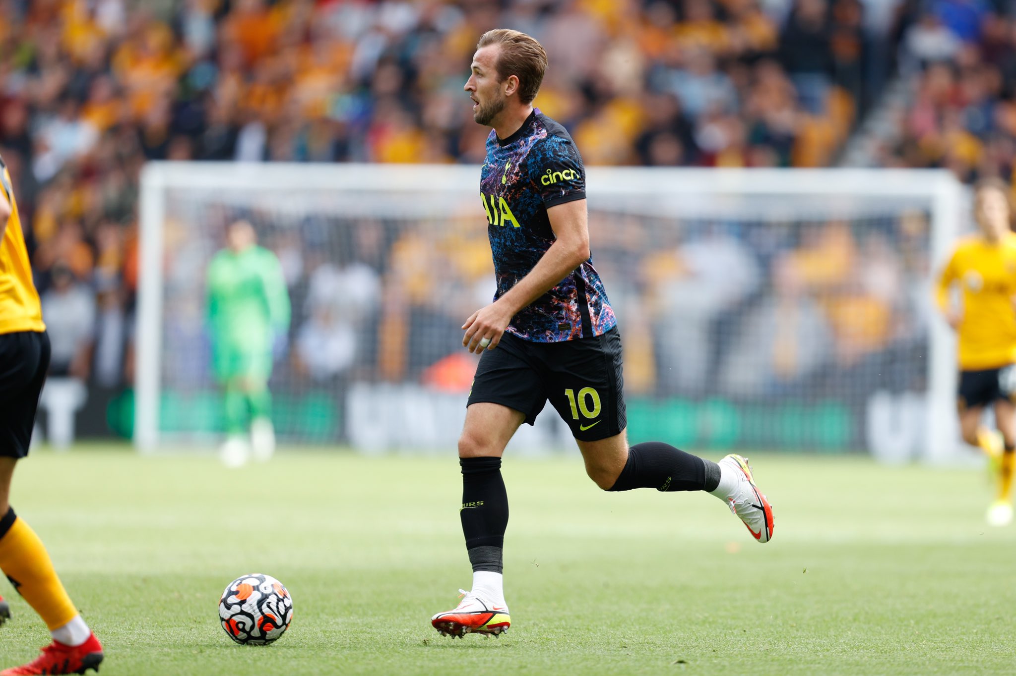 Harry Kane made his first appearance of the season vs Wolves (Twitter/Harry Kane)