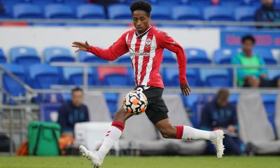 Kyle Walker-Peters in a friendly for Southampton against Cardiff City. Copyright: Nick Potts 61298945