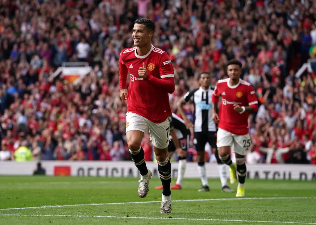 Ronaldo struck a brace on his return to the Premier League