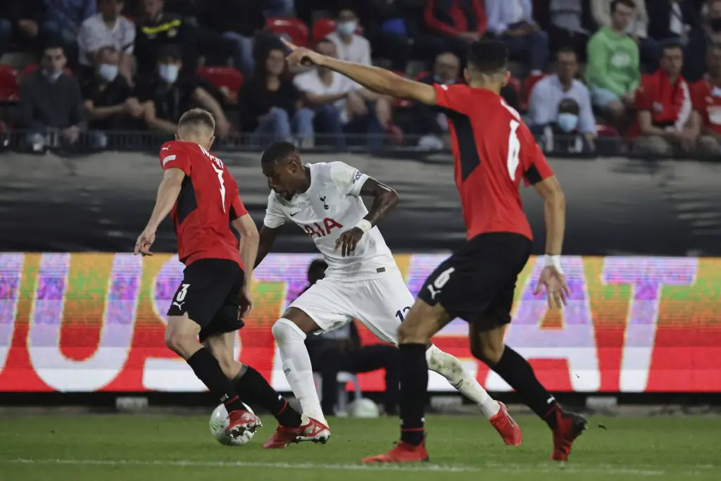 Emerson Royal in action for Tottenham Hotspur against Rennes. (imago Images)