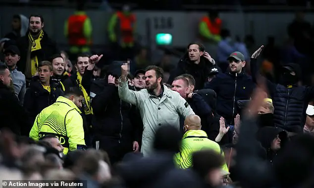 Fans were ejected when Tottenham Hotspur took on Vitesse.