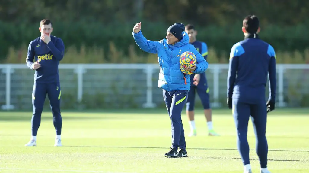 Antonio Conte in a training session for Tottenham Hotspur. (Tottenham Hotspur Twitter)