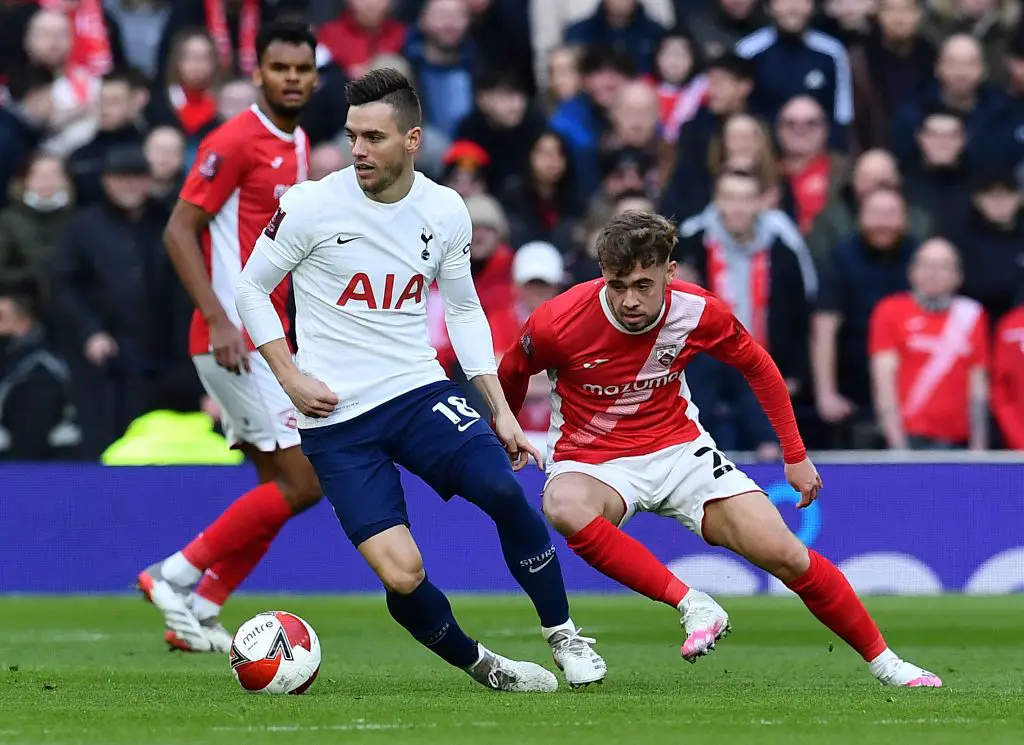 Sevilla express interest in Tottenham Hotspur midfielder Giovani Lo Celso.  (Photo by BEN STANSALL/AFP via Getty Images)
