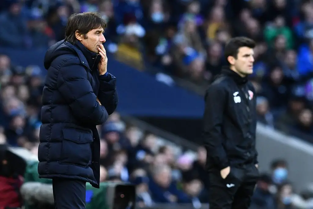 Antonio Conte felt let down by several Tottenham players. (Photo by BEN STANSALL/AFP via Getty Images)