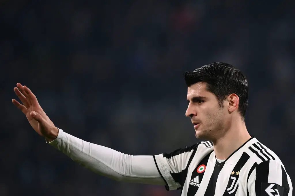 Tottenham Hotspur were unable to secure a move for Alvaro Morata in the January transfer window. (Photo by MARCO BERTORELLO/AFP via Getty Images)